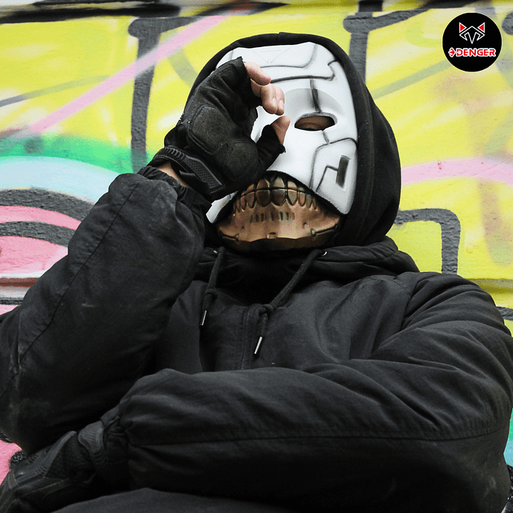 Máscara 3D Skull Cyberpunk 2