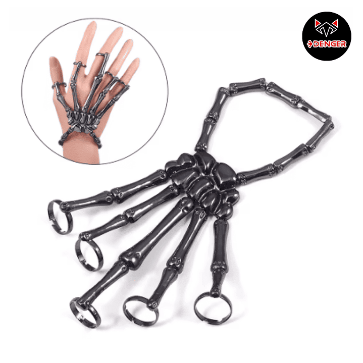 Pulsera Silver Skull  1