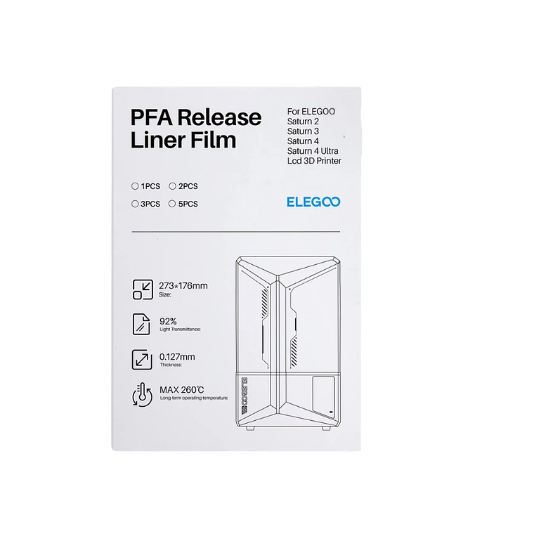 Lámina PFA Elegoo Saturn 4 / 4 Ultra / 4 Ultra 16K (Original) 1