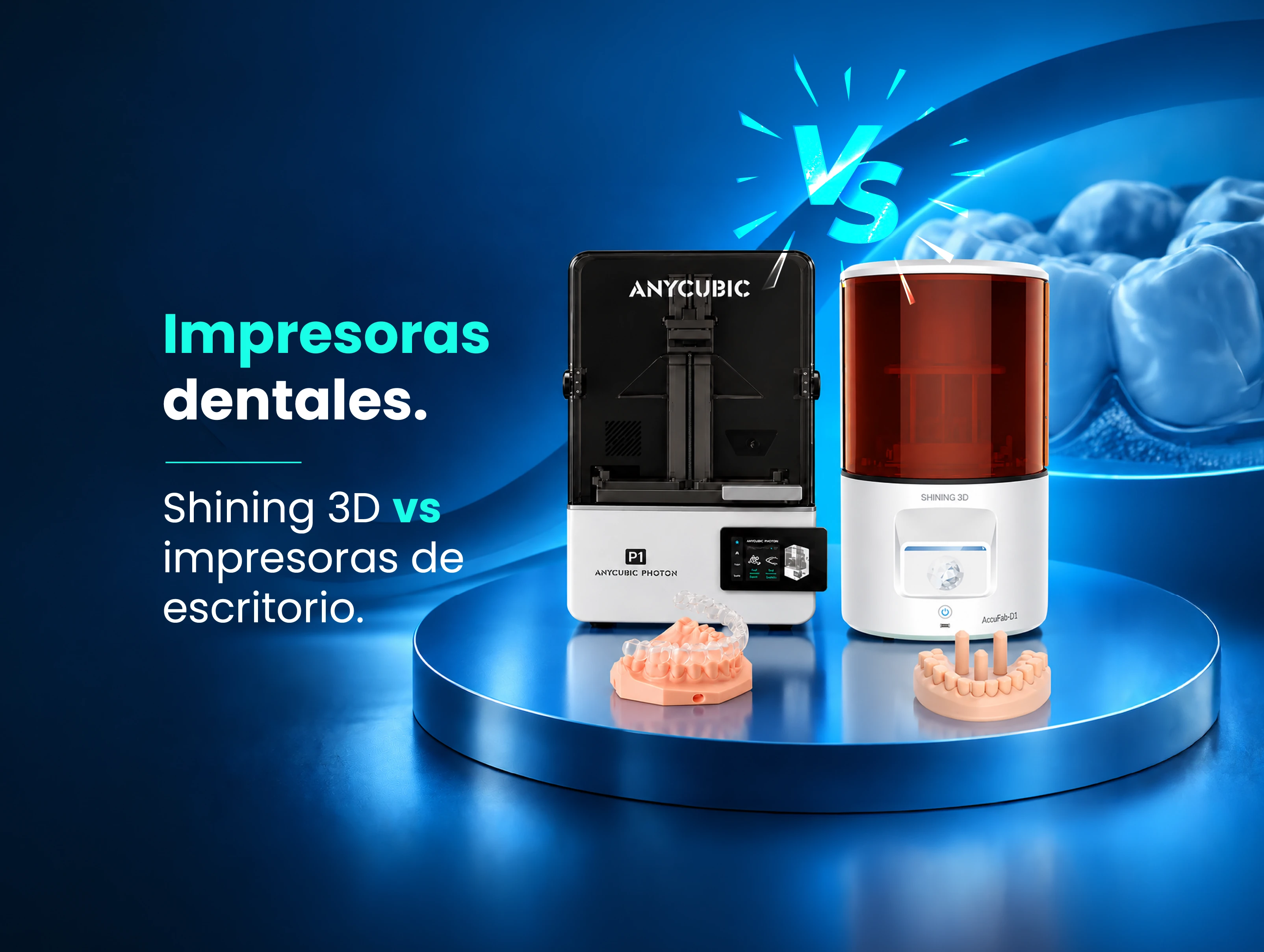 Impresoras dentales Shining 3D vs impresoras de escritorio: comparación técnica, inversión y curva de aprendizaje