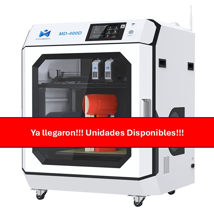 Impresora 3D Industrial MINGDA MD-400D - 400 mm3 - Doble Extrusor 1