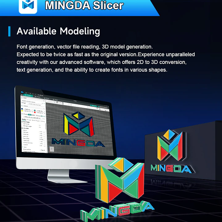 Impresora 3D Fabricación MINGDA AD-F4 Mini 2