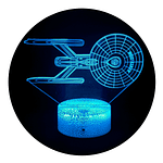 Lámpara 3D Led Star Trek Uss Enterprise