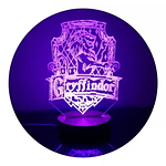 Lámpara 3D Led Gryffindor Harry Potter