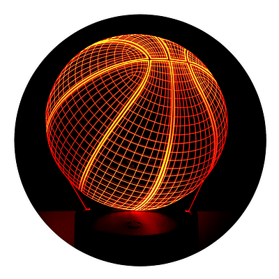 Lámpara 3D Led Balon Basketball