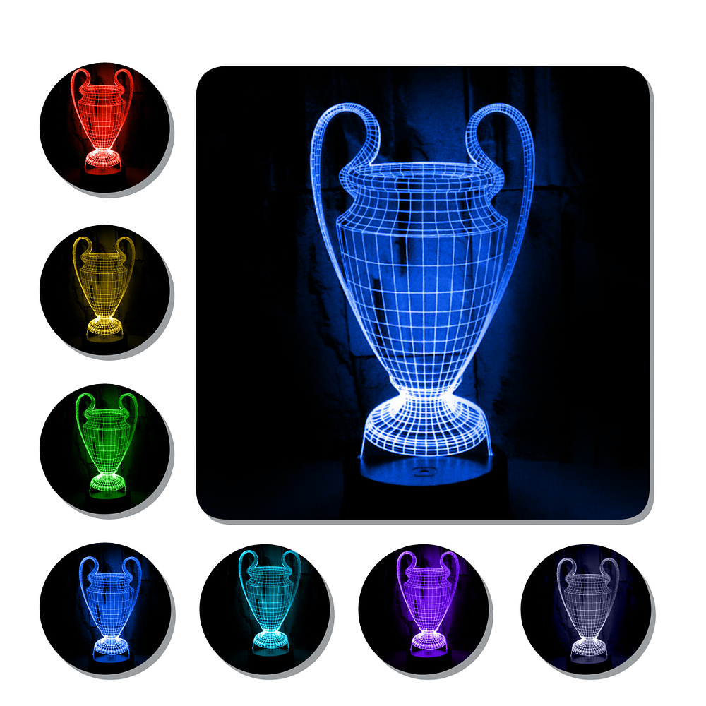 Lámpara 3D Led Champions League