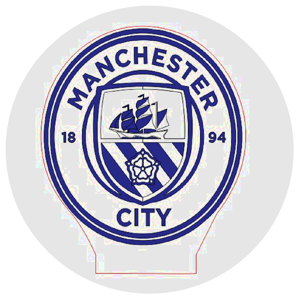 Lámpara 3D Led Emblema Manchester City