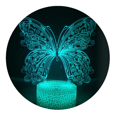 Lámpara 3D Led Bella Mariposa