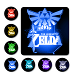 Lámpara 3D Led La Leyenda De Zelda Emblema