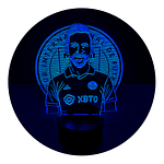 Lámpara 3D Led Lionel Messi Inter Miami