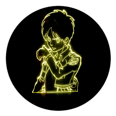 Lámpara 3D Led Eren Yeager Shingeki no Kyojin