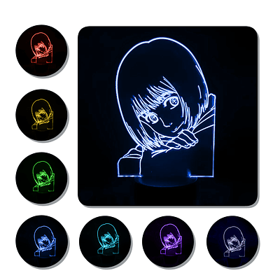 Lámpara 3D Led Armin Arlert Shingeki No Kyojin