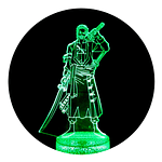 Lámpara 3D Led Roronoa Zoro 003 One Piece