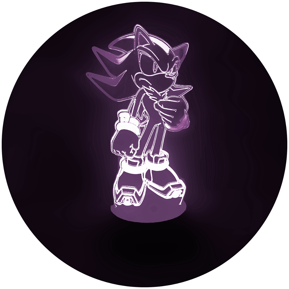 Lámpara 3D Led Shadow - Sonic The Hedgehog