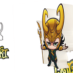 Lámpara Led Decorativa Marvel Mini Loki