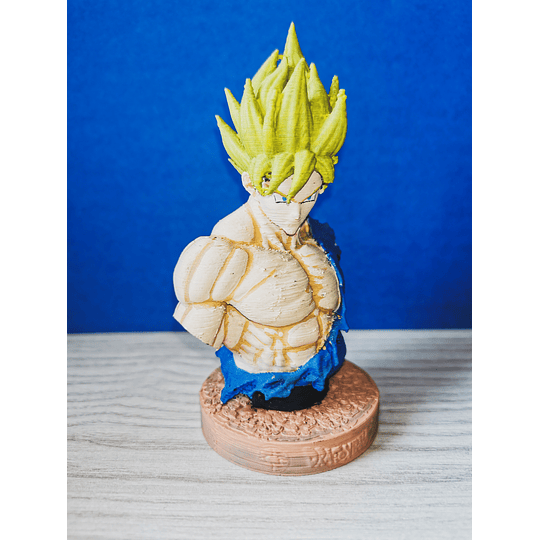 Busto Goku Pintado