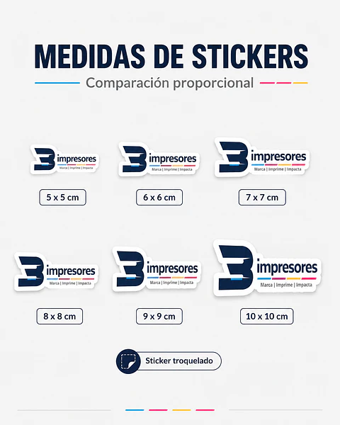 Stickers troquelado por metro 