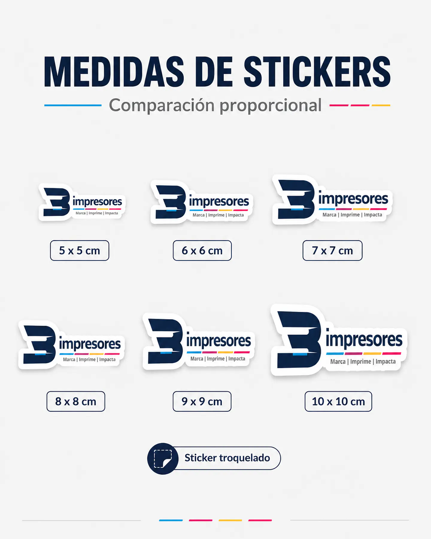 Stickers troquelado por metro  1