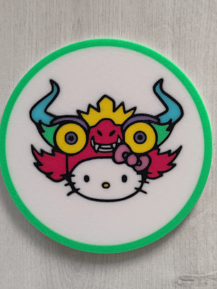 Posavaso inspirado en Hello Kitty 