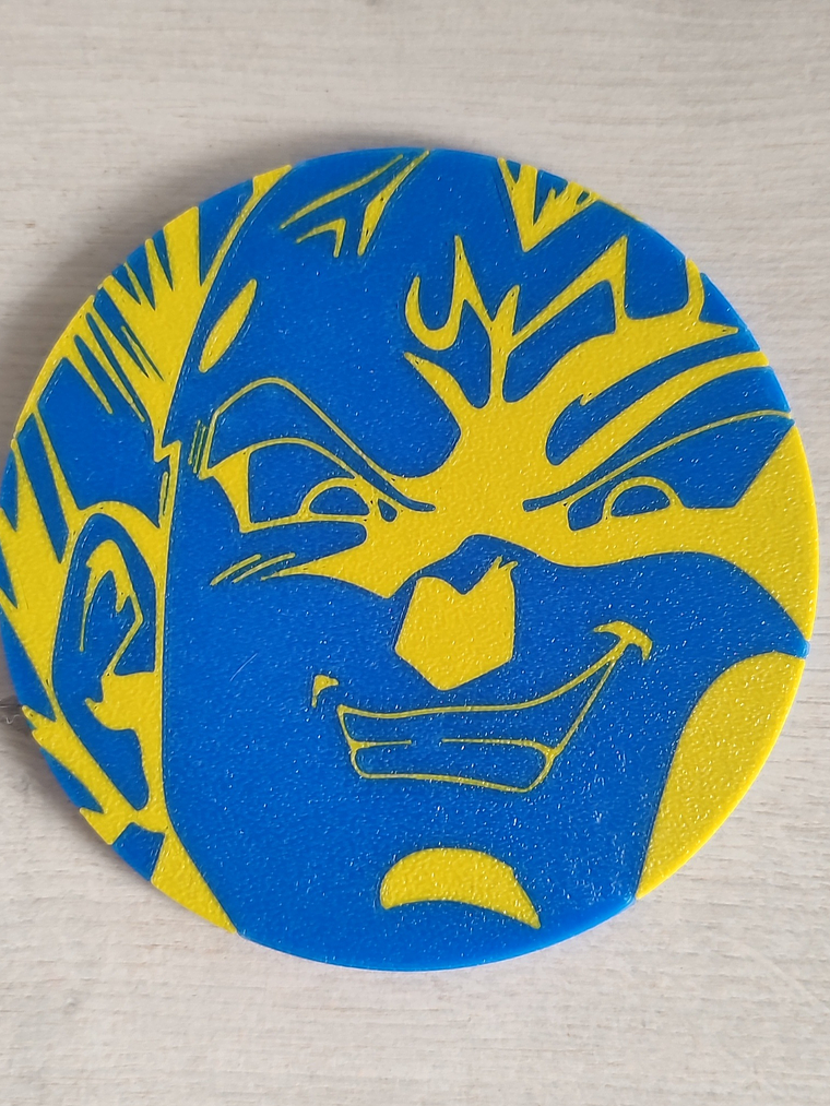 Posavasos inspirados en Vegeta 1