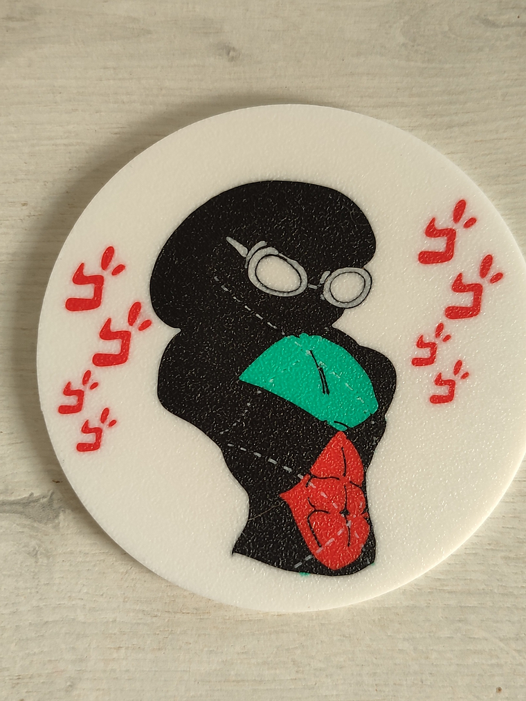 Posavaso inspirado en Calcetín con Rombos Man 1