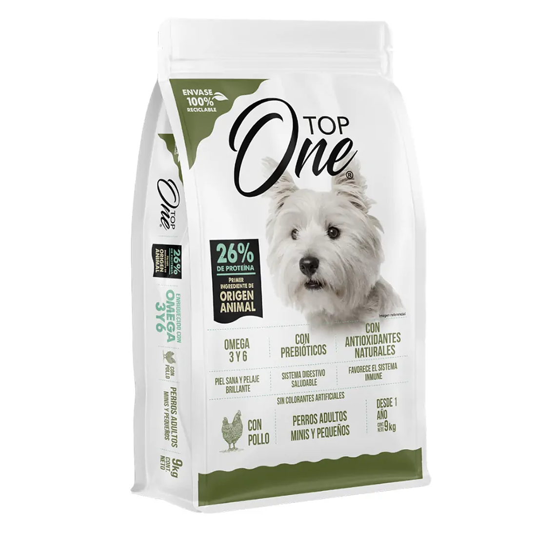 Top One Adulto Razas Pequeñas 9 Kg 1