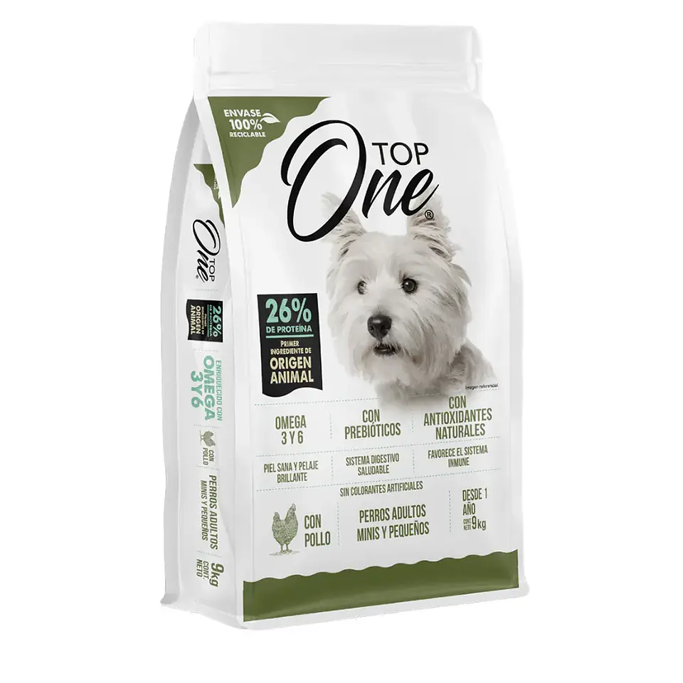 Top One Adulto Razas Pequeñas 9 Kg 1