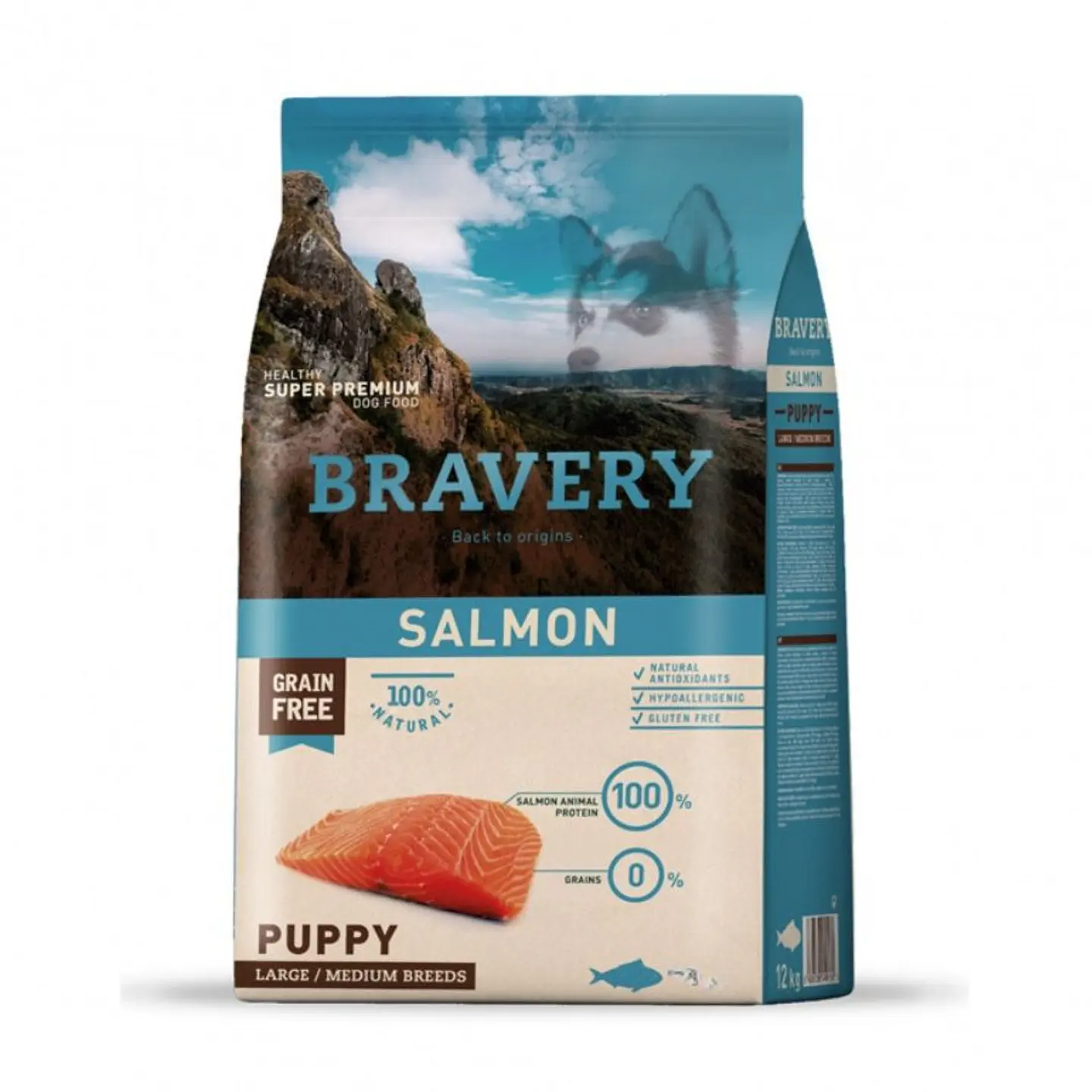 Bravery Salmon Puppy Large/Medium Breeds 12 Kg 1