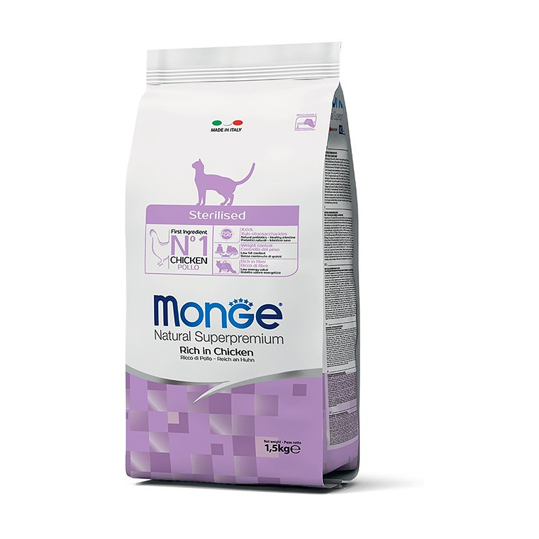 Monge Feline Super Premium Castrado Pollo 1,5 Kg 1