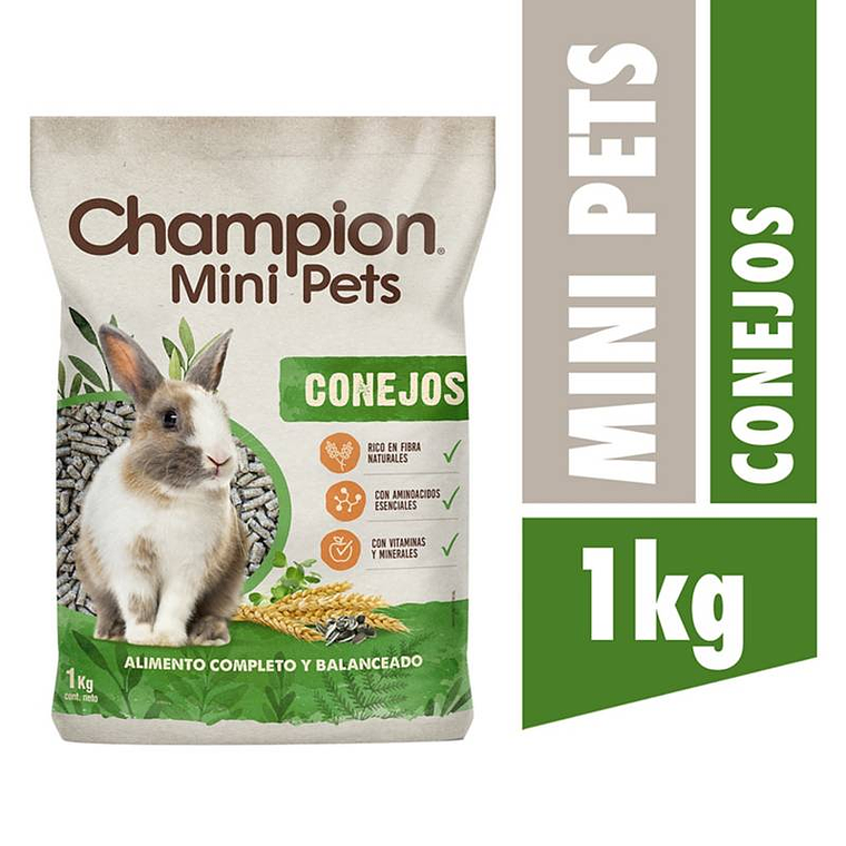 Champions Mini Pets Conejos 1 Kg 1