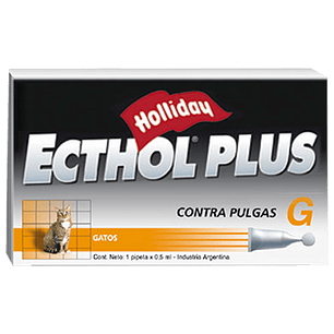 Pipeta Ecthol Para Gato Contra Pulgas Hasta 5Kg