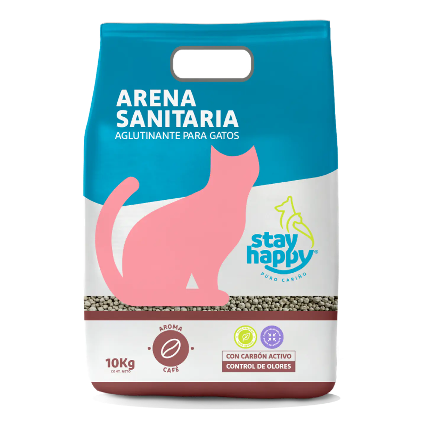 Stay Happy Arena Sanitaria para Gatos 10 kg Aromas 2