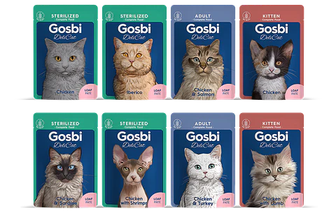 Gosbi DeliCat Alimento Húmedo Natural para Gatos 70 g
