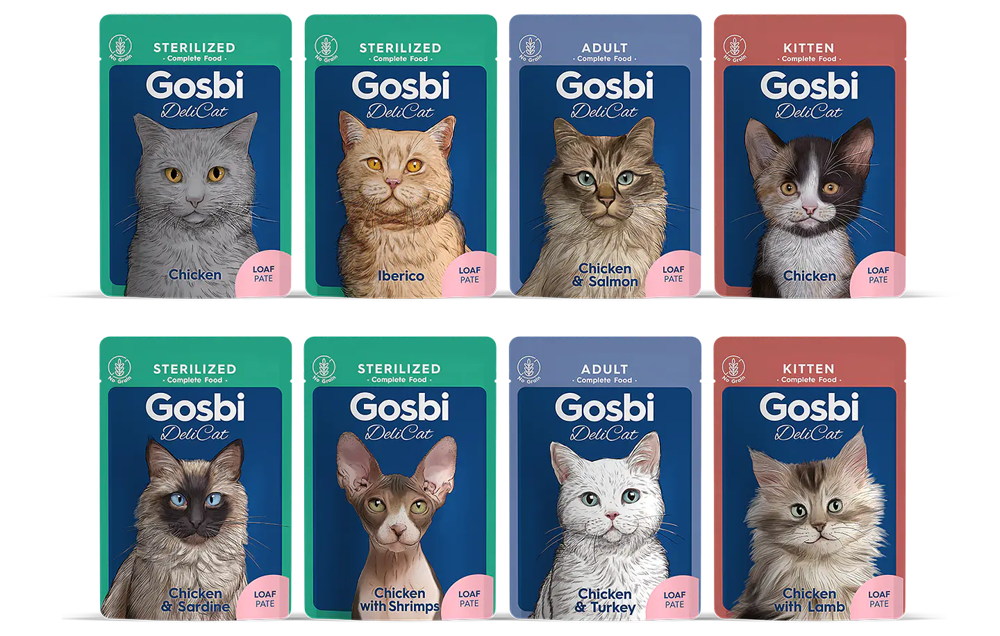 Gosbi DeliCat Alimento Húmedo Natural para Gatos 70 g 1