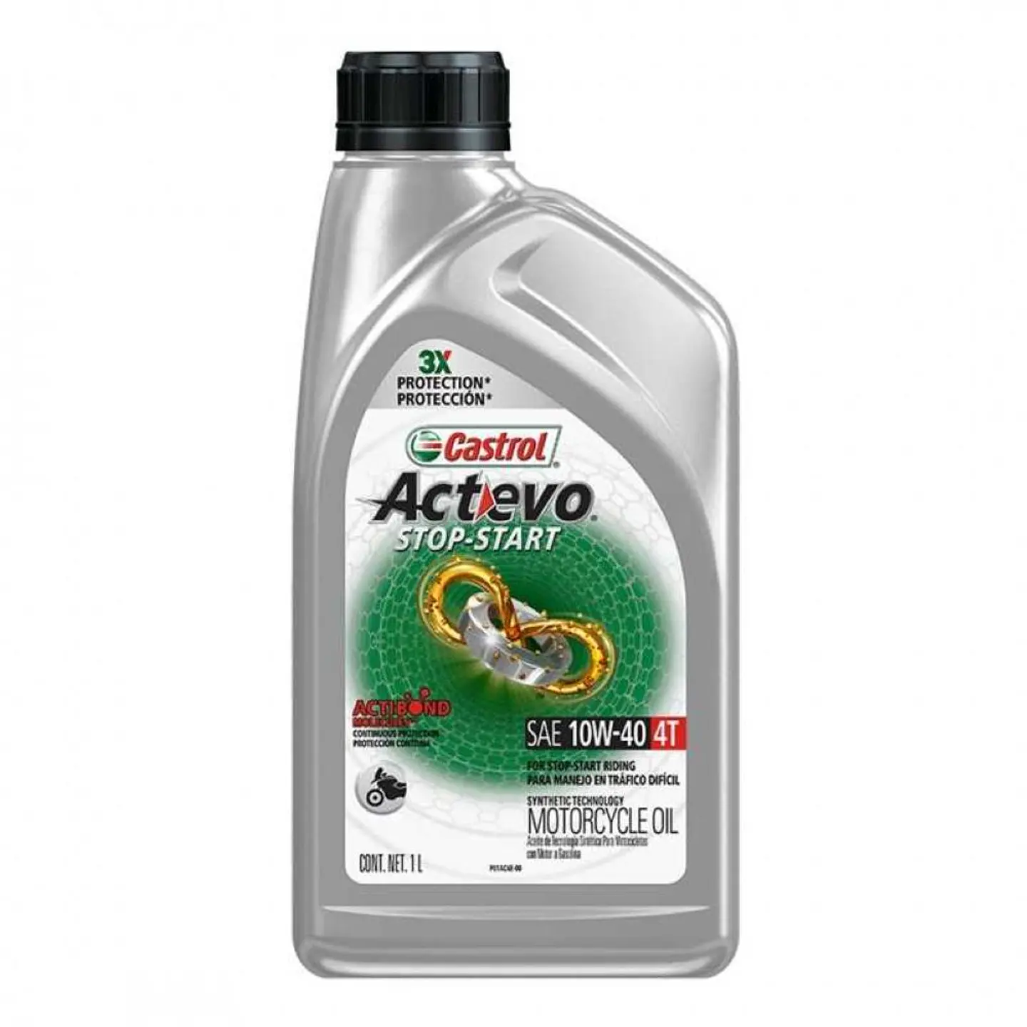 Aceite Castrol 4T Actevo 10W40 1L 1