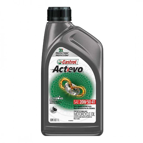 Aceite Castrol 4T Actevo 20W50 1L