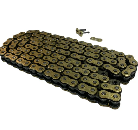 Cadena Transmision Reforzada 520H-120L DORADA C/ORING RIFFEL