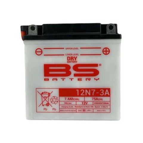 Bateria-BS 12N7-3A Acido Dry