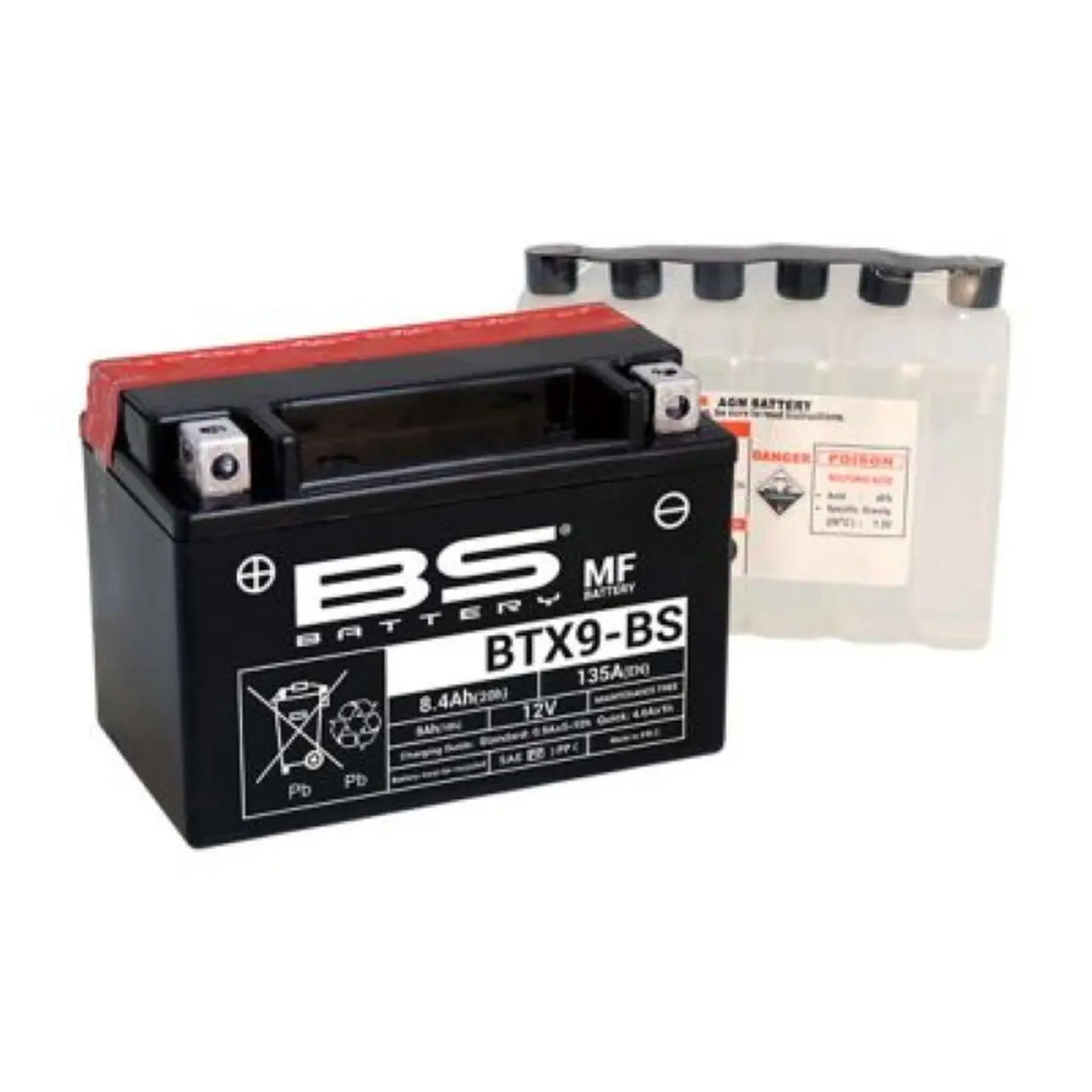 Bateria-BS BTX9 Acido MF  1