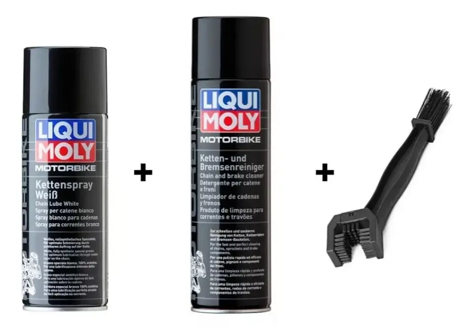 Pack Limpiador / Grasa Para Cadena De Moto Liqui Moly 1