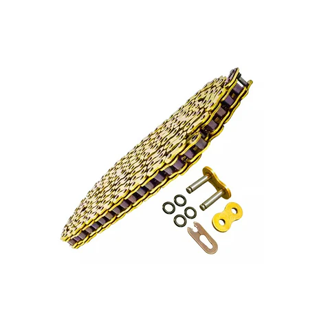 Cadena Transmision Reforzada 428H-120L DORADA C/ORING RIFFEL