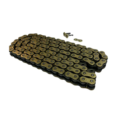 Cadena Transmision Reforzada 520H-120L DORADA C/ORING RIFFEL
