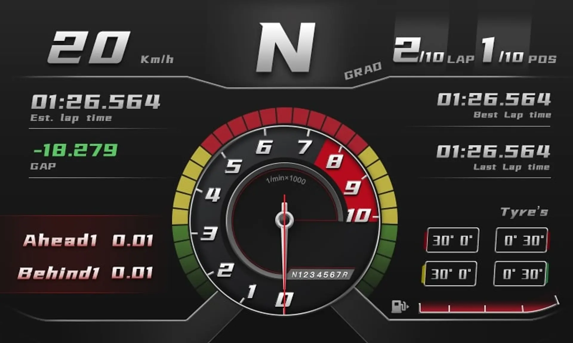 RM Digital Dashboard 9