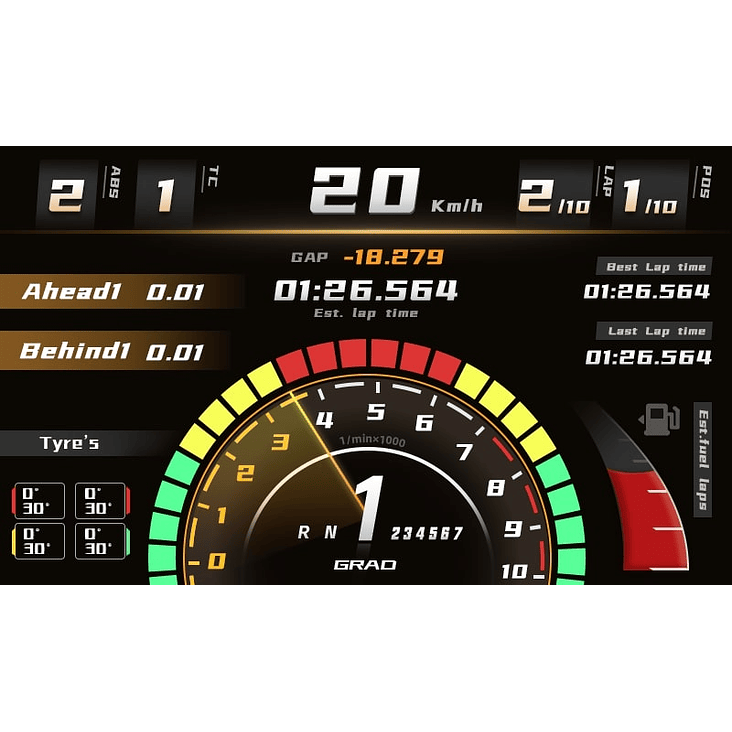 RM Digital Dashboard 10