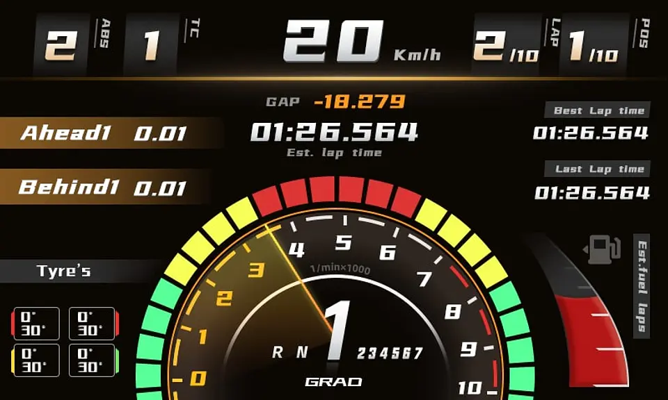 RM Digital Dashboard 10