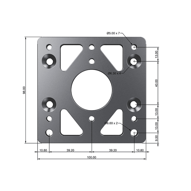Wheel Base Adapter Plate 2