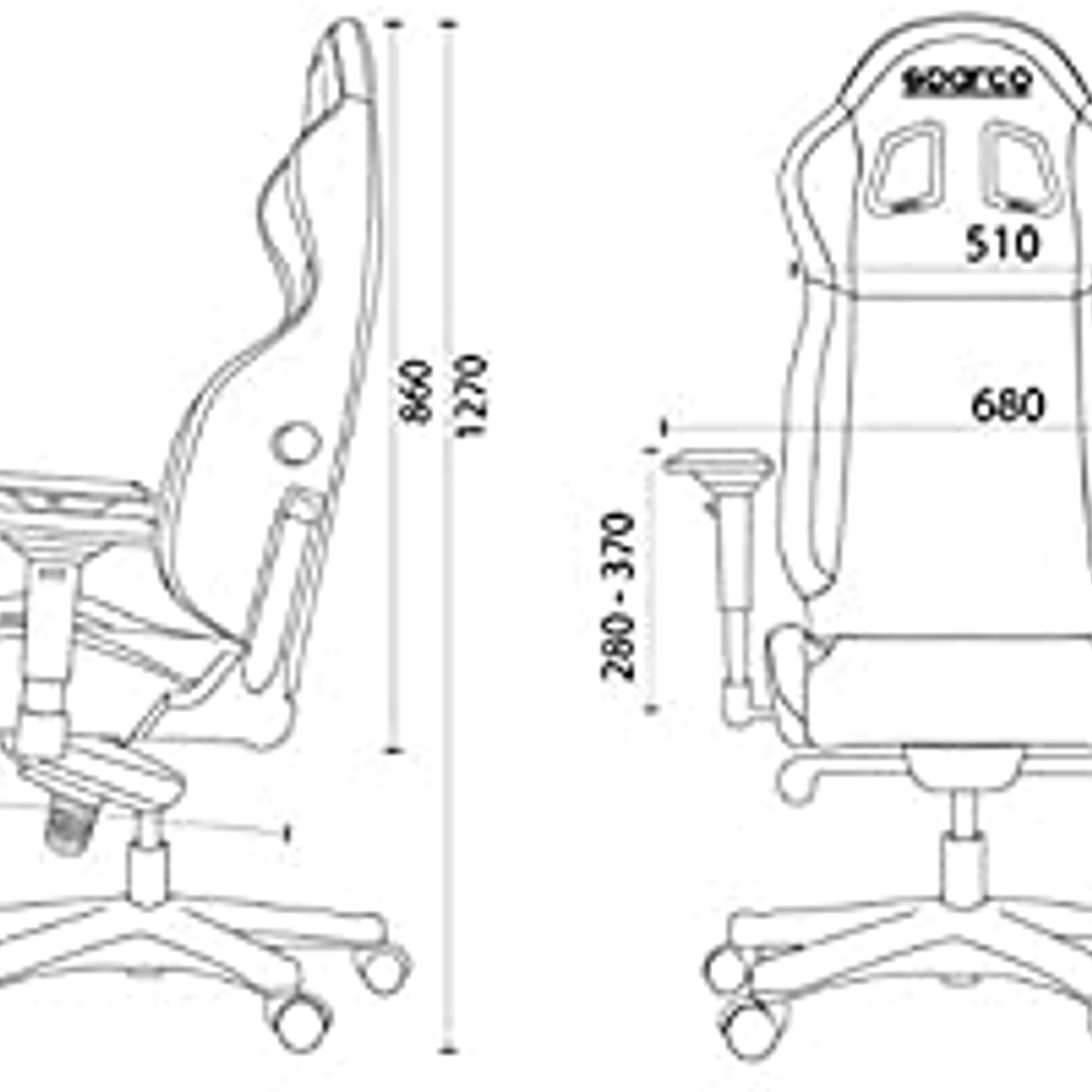 Silla Sparco Gaming Icon Negro/Azul 2