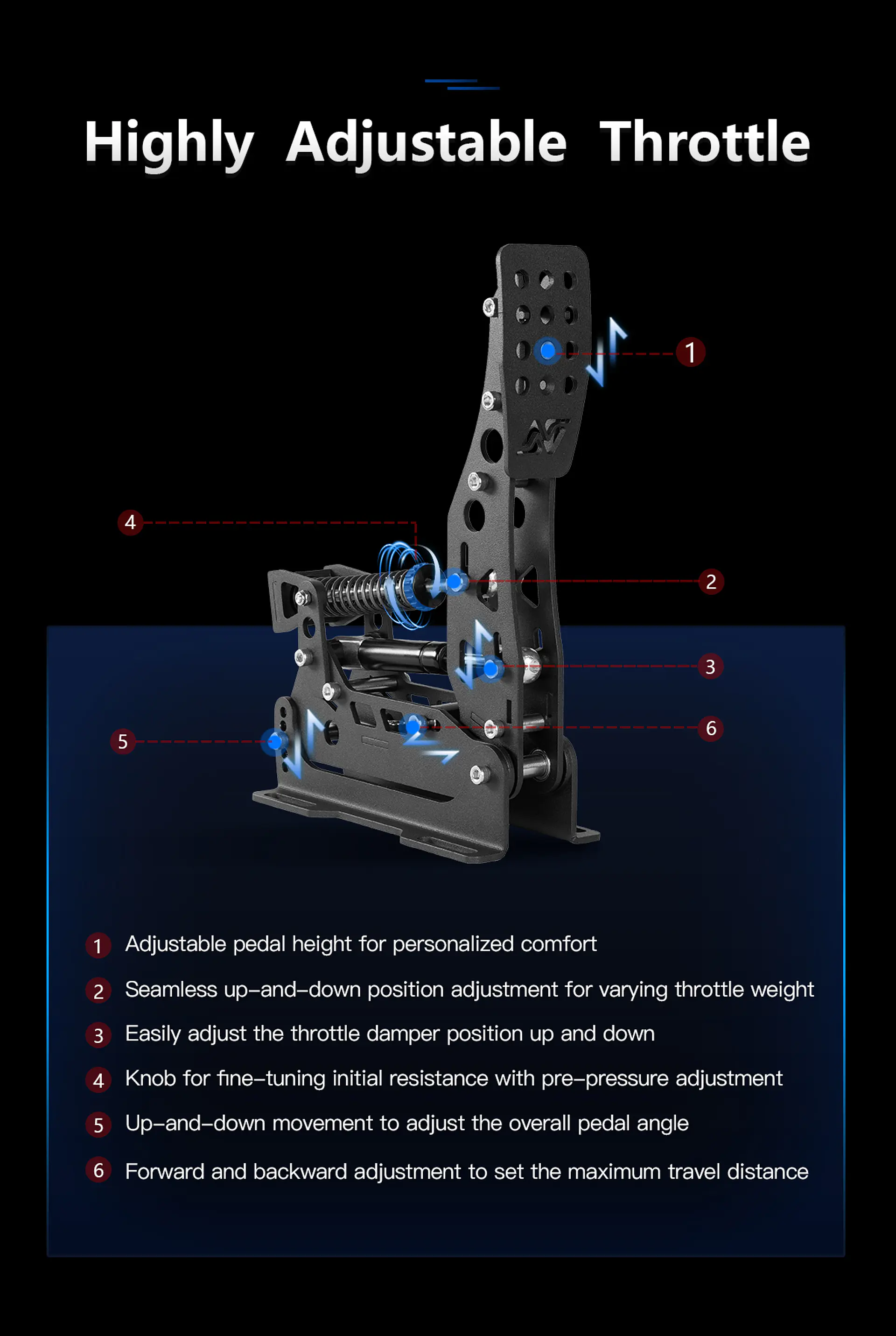Pedales Simnet SP Pro (2 set) 6
