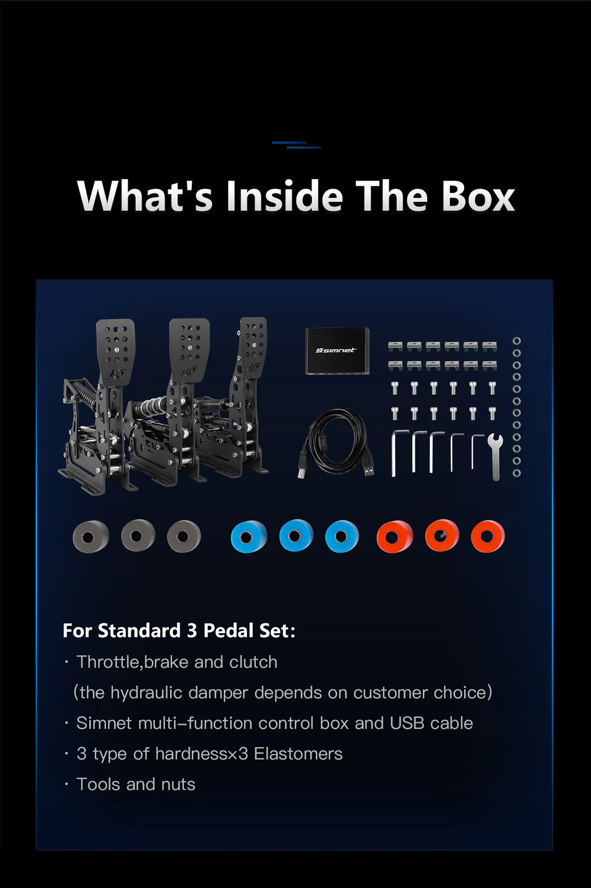 Pedales Simnet SP Pro (3 set) 22