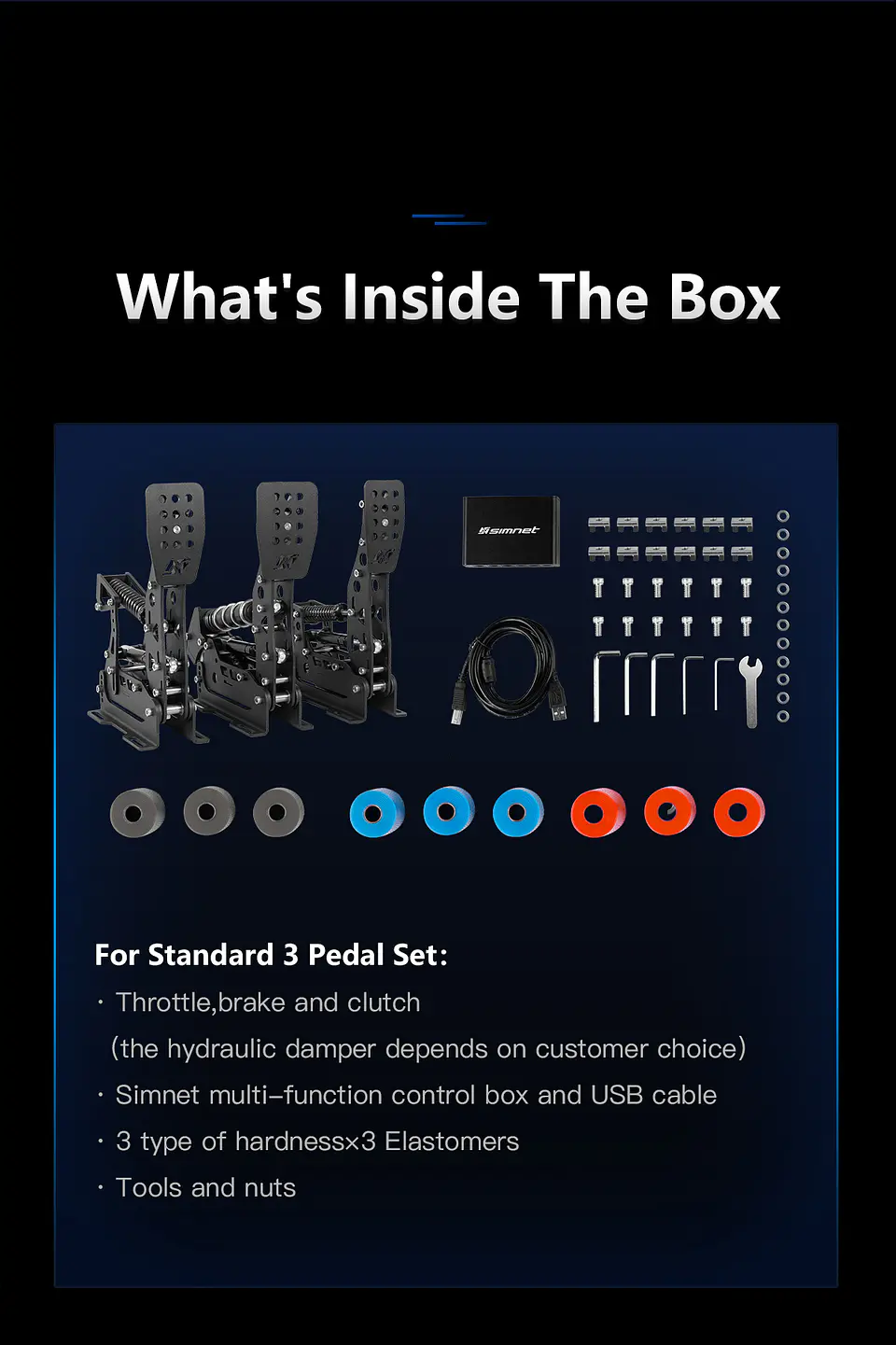 Pedales Simnet SP Pro (3 set) 22